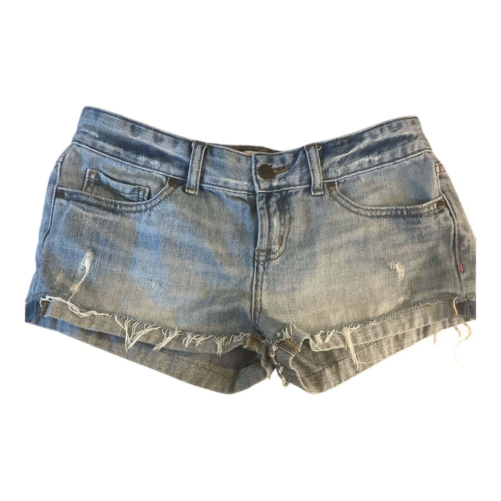 Victoria's Secret PINK Low Rise Distressed Denim Shorts